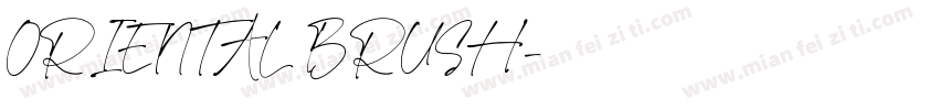 ORIENTAL BRUSH字体转换